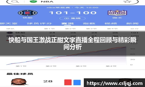快船与国王激战正酣文字直播全程回顾与精彩瞬间分析
